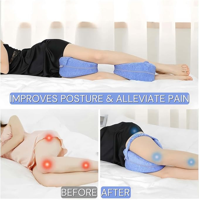 AlignRest Ergonomic Knee & Leg Pillow for Side Sleepers.