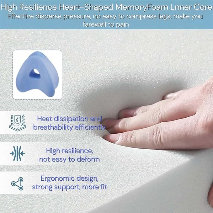 AlignRest Ergonomic Knee & Leg Pillow for Side Sleepers.