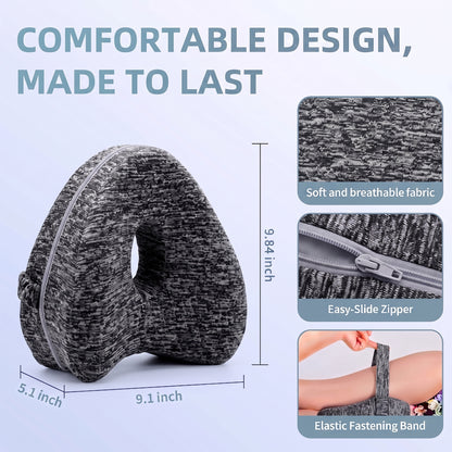 AlignRest Ergonomic Knee & Leg Pillow for Side Sleepers.