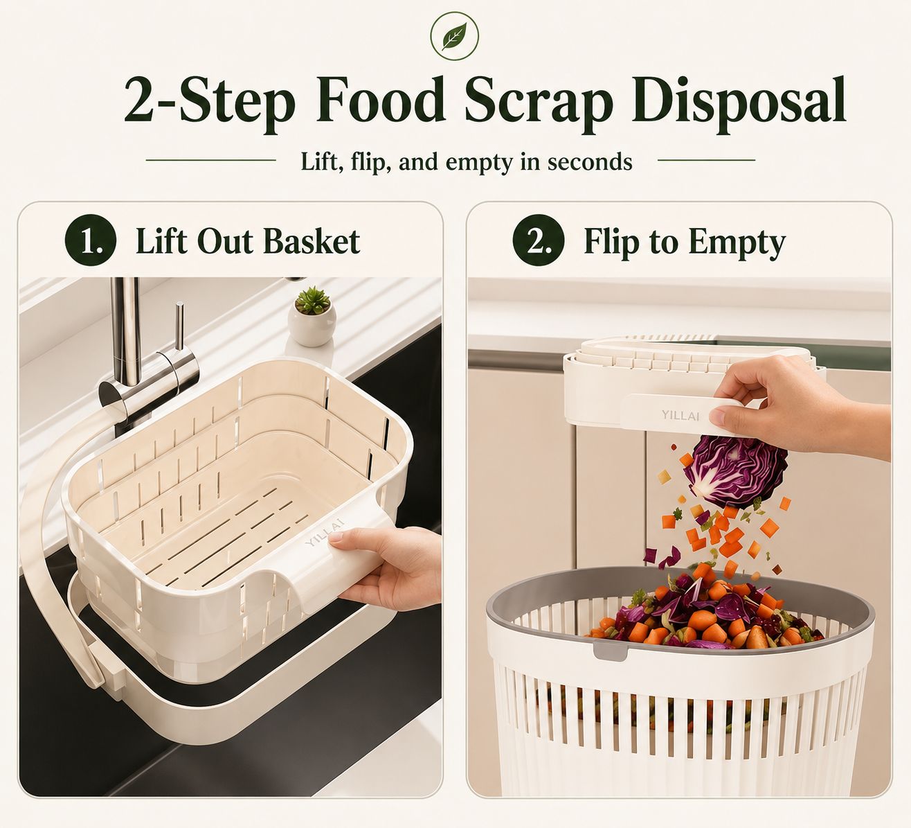 Foldable Hanging Sink Drain Basket